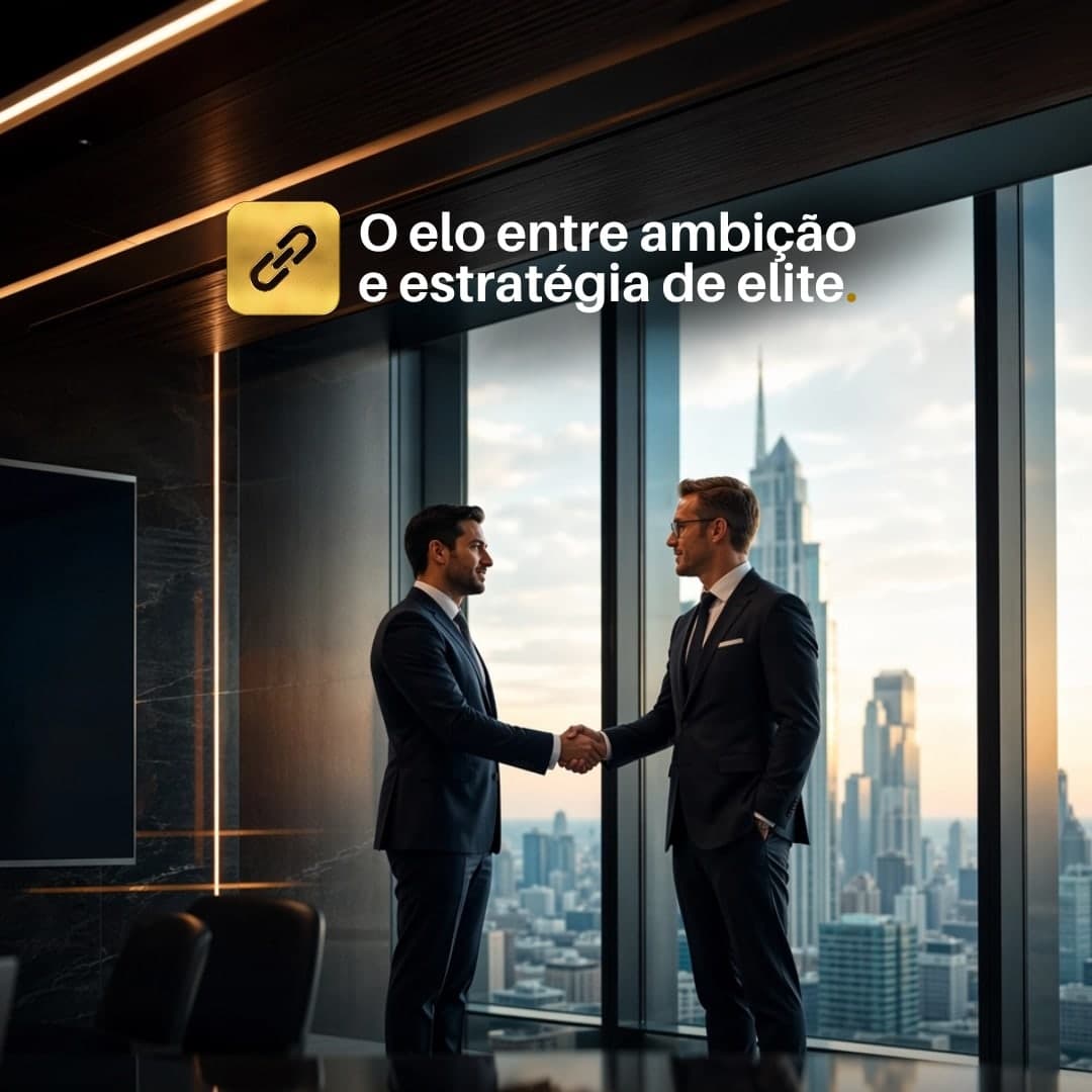 Aperto de mãos entre consultor e cliente no escritório da HCI